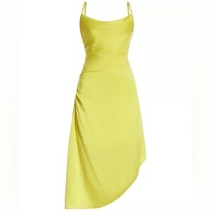 BCBG NEW YORK Women's Cowlneck Sleeveless High-Low Midi Dress size XS